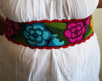 Mexican embroidery belt