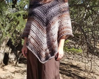 Crochet Poncho PATTERN - Easy Crochet Pattern - Beginner Crochet Pattern - Crochet Shawl Pattern - Crochet Wrap Pattern