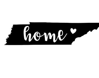 Tennessee State Decal - Tennessee Decal -Tennessee - Tennessee Home Decal - Home Decal - Home vinyl - Tennessee Car Decal - State Sticker
