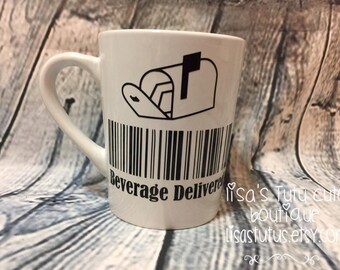 Mailman cup, Mailman gift, Mail carrier gift, Mail carrier appreciation gift, Mail carrier cup, thank a mailman day, Mailbox cup