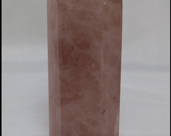Rose Quartz Point Rose Quartz Hexagonal Point Metaphysical Love Crystal Meditation Stone Birthday Gifts Chakra Crystal Gifts for Home