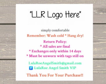 120 Large White Square Printed Customer Care Thank You Stickers Seals Can be used on your Lula packages