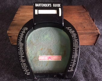 Vintage Bartender's Recipe Guide horseshoe