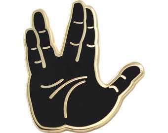 Live Long & Prosper Emoji – Star Trek Enamel Pin