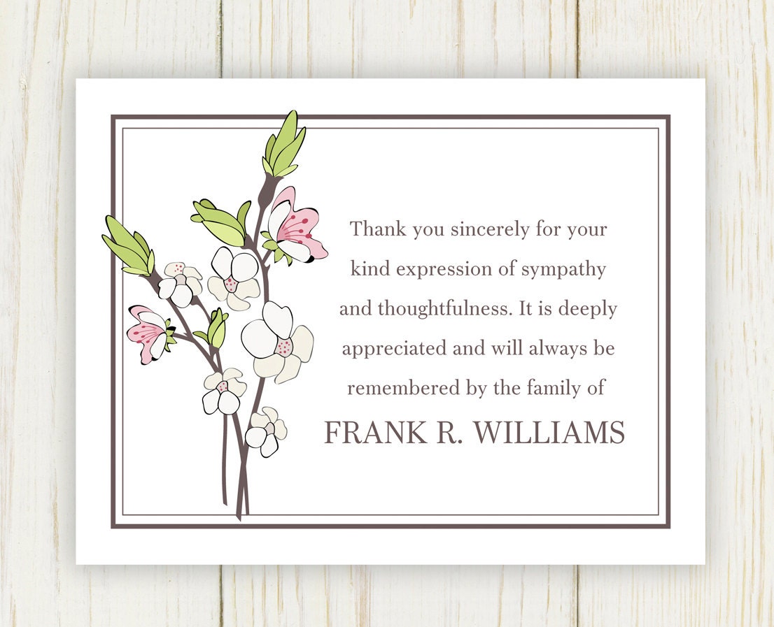 Cherry Blooms Funeral Thank You Card Digital File Sympathy   Il Fullxfull.759018969 27fc 