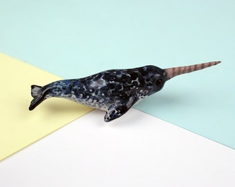 Narwhal figurine | Etsy