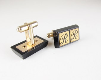 Vintage Hickok Cuff Links with Initials RR