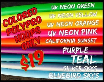 19 Dollar 3/4" Colored PolyPro Hula Hoop SALE! You choose size. 20 Color Options