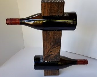 4x4 Wooden Wine Bottle Holder