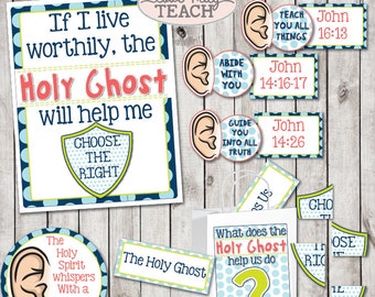 LDS June 2018 Sharing Times Week 2:" If I live worthily, the Holy Ghost will help me choose the right" Lesson Packet