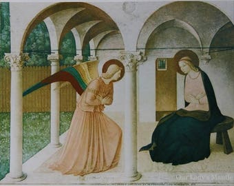 THE ANNUNCIATION by Fra Angelico 14x11 Religious Print Picture