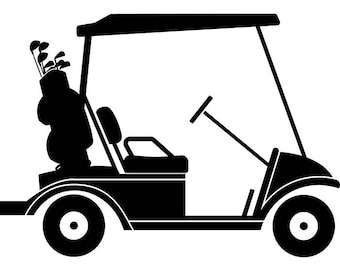 Download Golf cart clip art | Etsy
