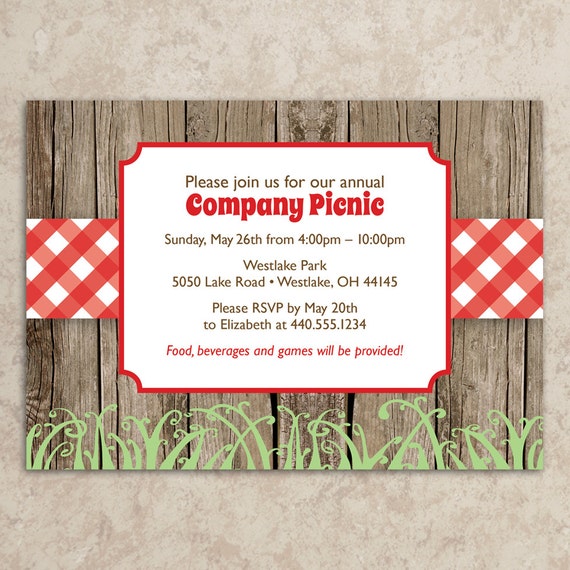 Free Downloadable Picnic Invitation Template 6