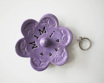 Mimi ring dish - Gift for Mimi - Lilac Keepsake Ring Dish - Gift box included