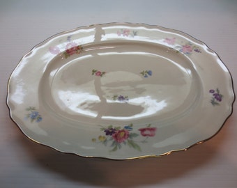 12" Oval Serving Platter By Krautheim