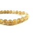 Golden Rutilated Quartz Beads , 15.5 Inch Strand , 4mm Golden Rutilated Quartz Gemstone beads