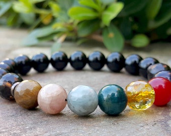 7 Chakra Bracelet Mens Womens Genuine Chakras Cleansing Healing Energy Stones Protection Meditation Reiki Yoga Bracelet Jewelry Yoga Gift