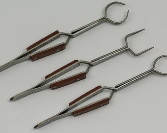 Work holding tweezers negative locking press holds round square shapes tool set