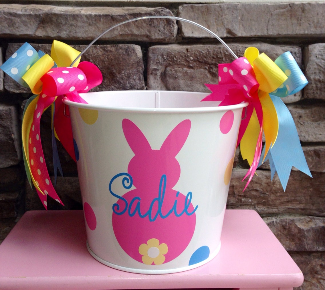 Easter Bucket Personalized 5 quart