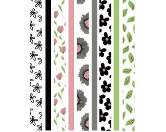 September Garden Washi Tape Strips 003