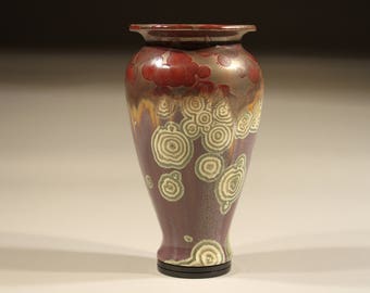 Porcelain vase, glaze with crystalline glaze