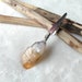 Citrine Crystal - Tobacciana - Cigarette Holder - Cerimonial - Tribal - Wire Wrapped Crystal - Gift for Her - Crystal Accessories