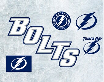 Tampa Bay Lightning Cut Files, SVG Files, Hockey Clipart, Cricut Tampa Bay Lightning Cutting Files, Hockey DXF, Clipart