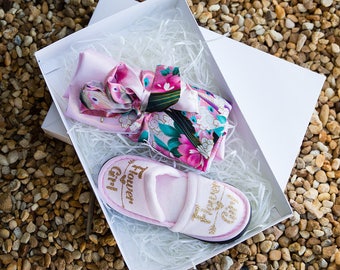 Mini Floral Robes, Flower Girl Floral Robe, Flower Girl Gift, Gift Junior Bridesmaid Robes, Bridesmaids Gifts, Kids Robe, Bridal Party Robes
