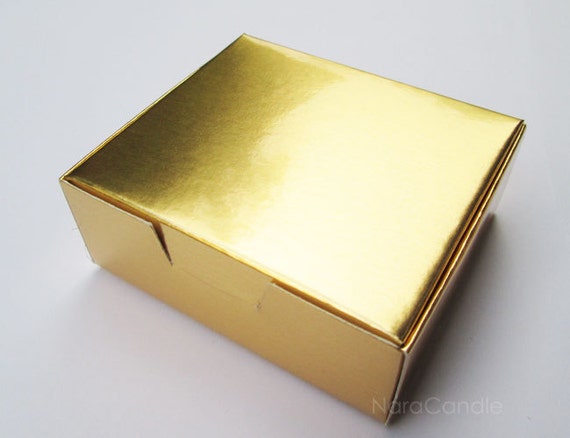 Gold Favor Box Metallic Gold Box Gold Foil Box Jewelry