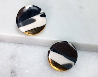 Calico Circle Earrings
