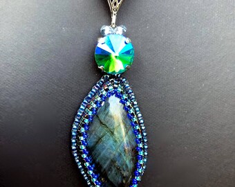 Cute Labradorite pendant