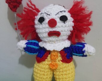 Keychain Pennywisse, it, Amigurumi, crochet