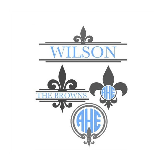 Download Fleur De Lis Monogram Svg Fleur De Lis Svg Family Last Name