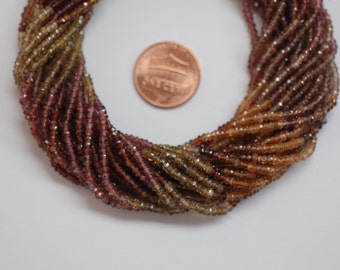 Multi Tundru Sapphire Rondelle Faceted