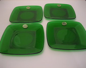 Forest Green Luncheon Plates