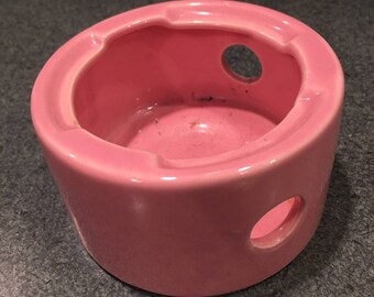 Bright Pink Ceramic Votive Candle Holder from 1990s