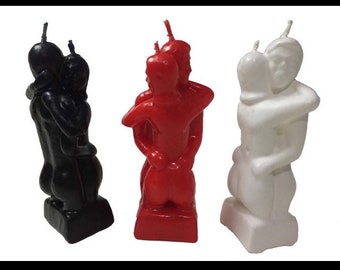 Lovers Hugging Candle