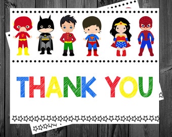 Superhero Thank You Card Superheroes Thank You Cards Marvel