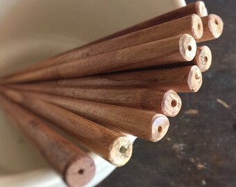 BULK DISCOUNT - Canterbury Light Wood Hairsticks - Set of Ten (10) - Beadable 6" Solid Wood - Hair Stick Shawl Pin Hair Fork Shawl Stick