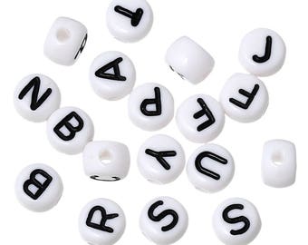 100 beads plastic letters to select A-Z