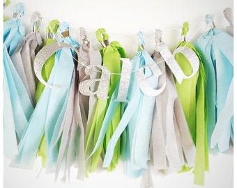Tassel garland with banner