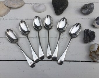 Vintage plated dessert spoons