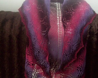 hand knitted shawl