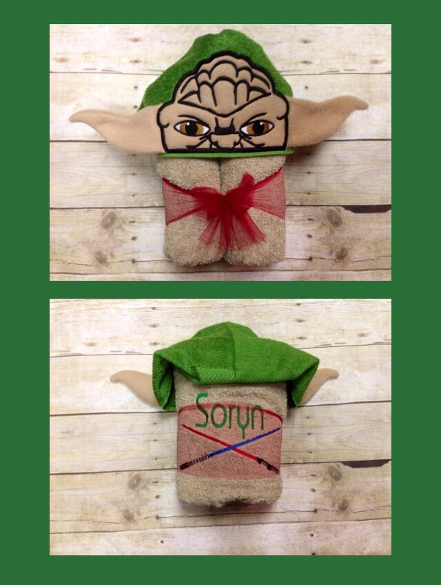 Star Wars Yoda Baby Hooded Towel Yoda Hooded Towels for Kids