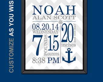 nautical baby announcements