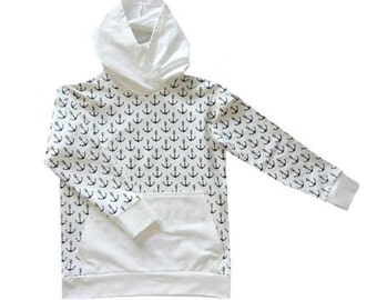 DAVID hoodie pattern, sizes 158 – 46 (Kids M–woman XL) / Instant Download