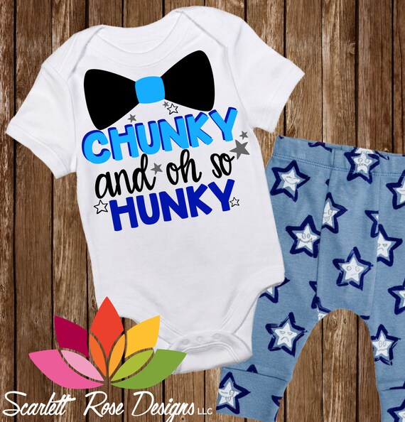 Download New Baby SVG DXF Chunky and Oh So Hunky Baby Boy Bow Tie