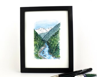 Mountain River - giclee print