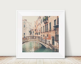 venice photograph bridge photograph venice print italian decor travel photography peach home decor italy photograph venice art