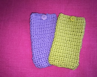 Crocheted Mobile phone cover